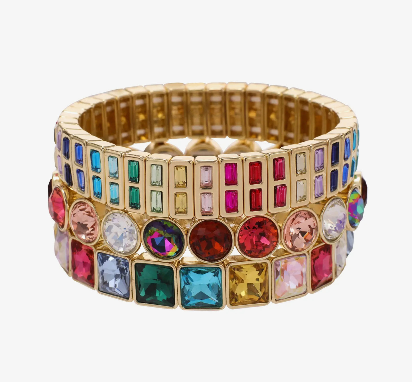 Rainbow Bracelet Stack Set