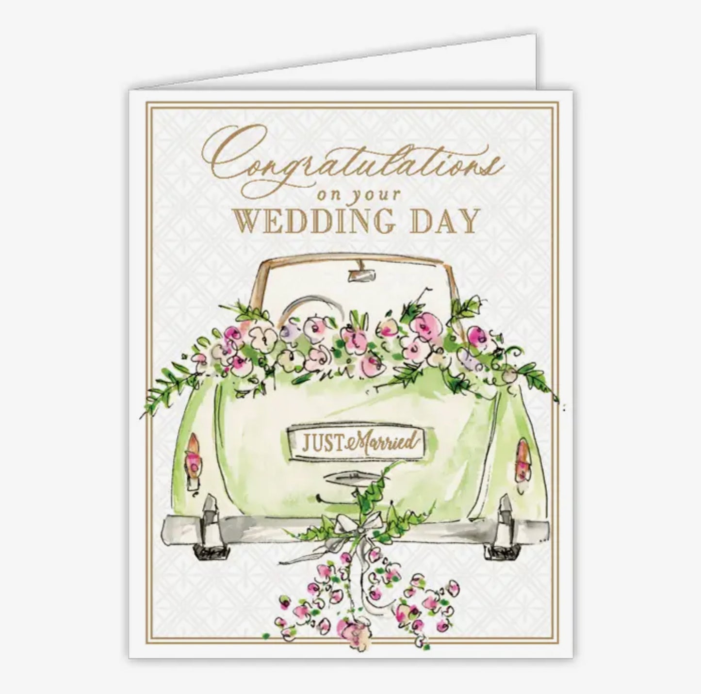 Congratulations On Your Wedding Day Car Greeting Card