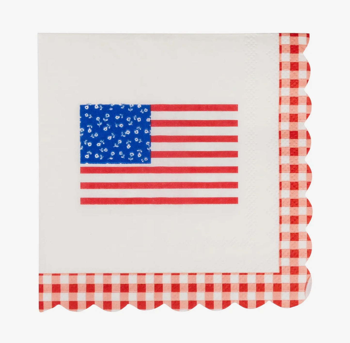 Gingham Flag Paper Napkin
