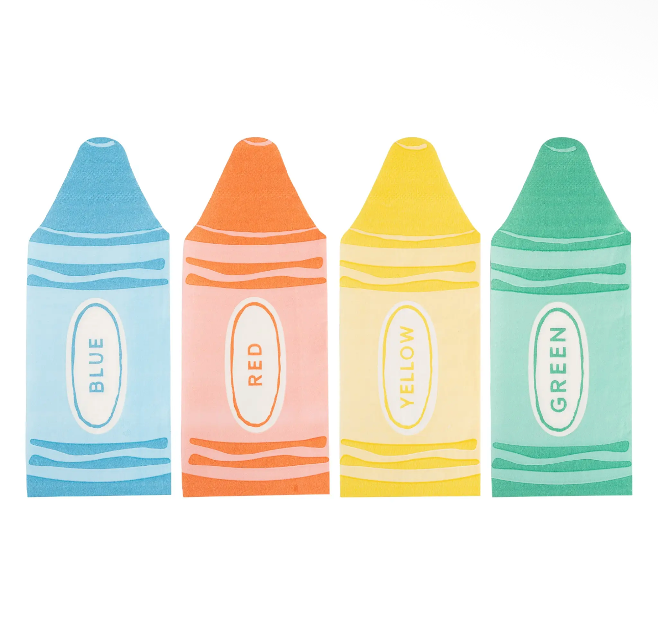 Crayon Shaped Dinner Napkin Set