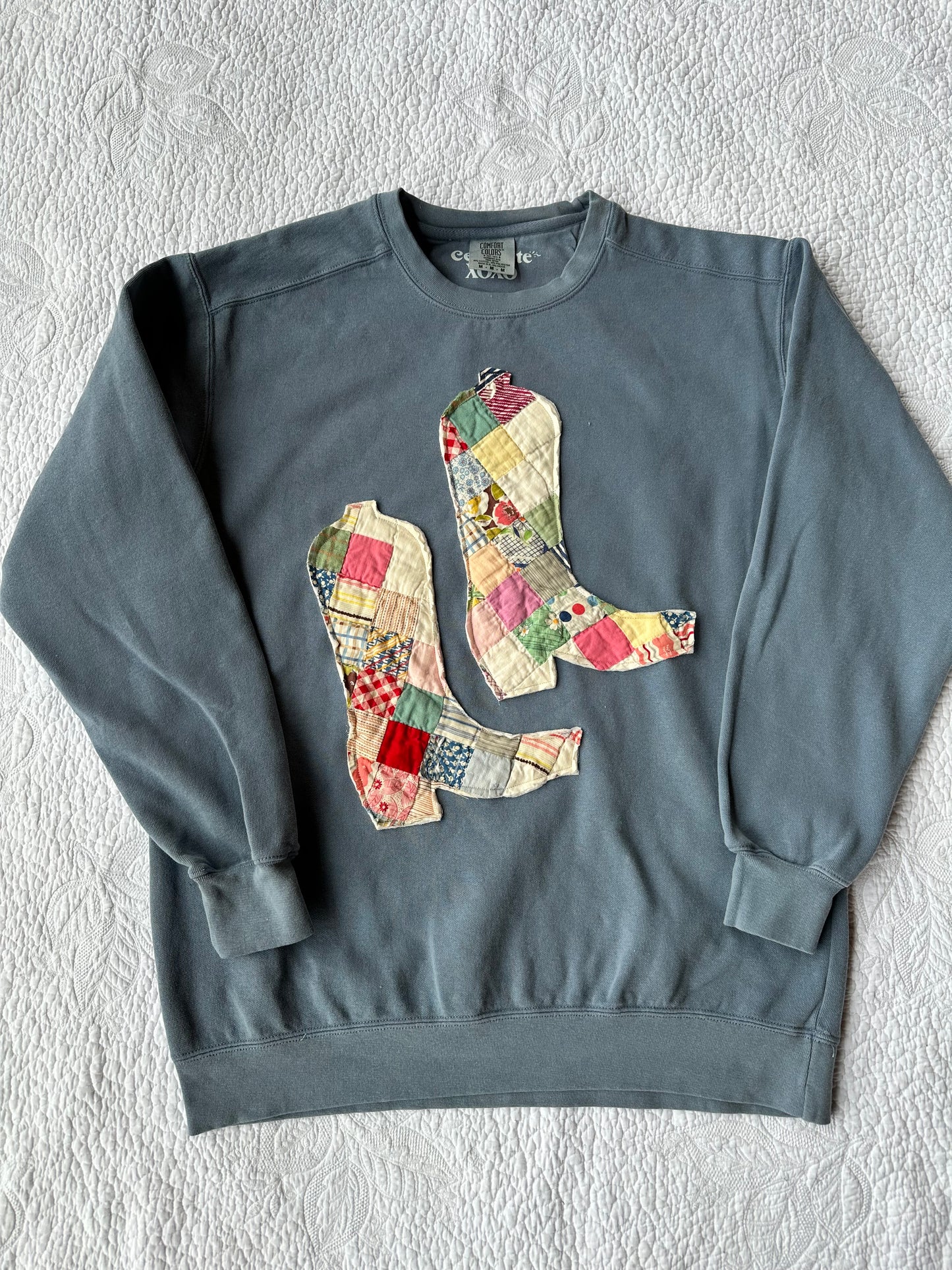 Quilted Boot Sweatshirt