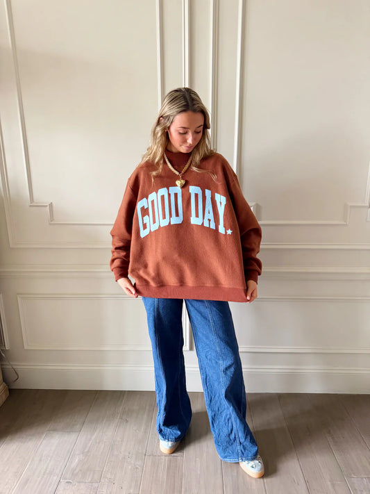 Good Day Mock Neck Sweatshirt