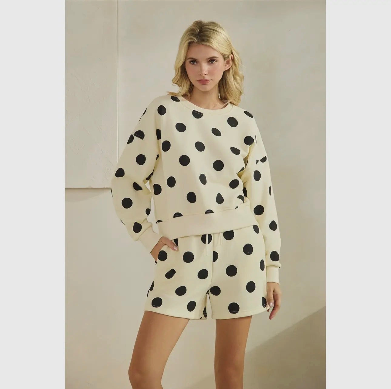 Polka Dot Sweat Set