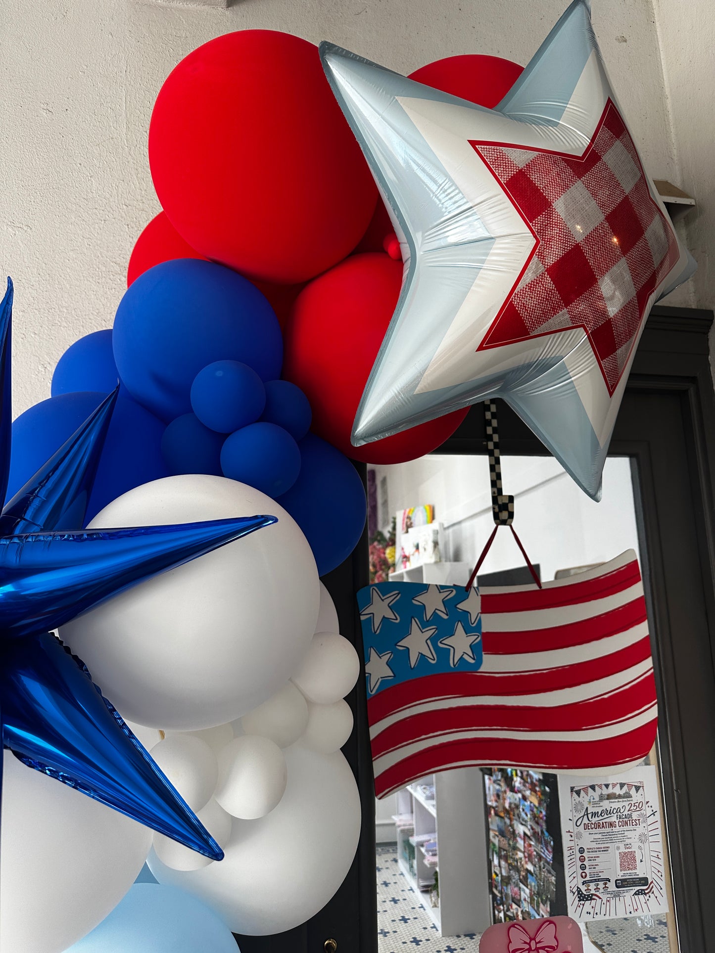 Wavy Flag Wooden Door Hanger