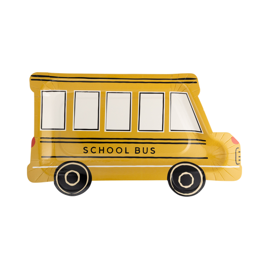 School Bus Shaped Plate
