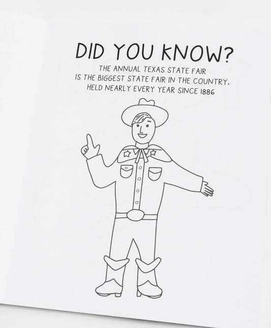 Texas Forever Western Coloring Book