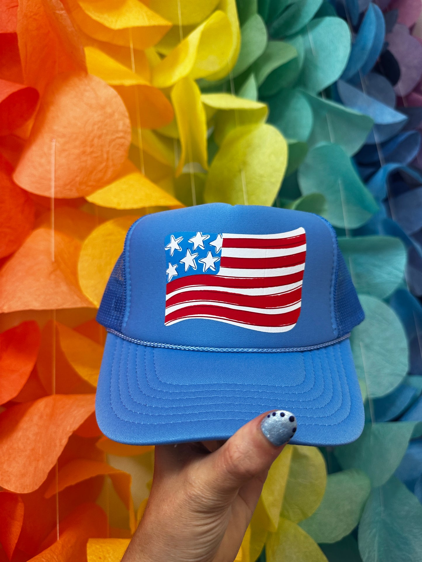 Wavy Flag Trucker Hat