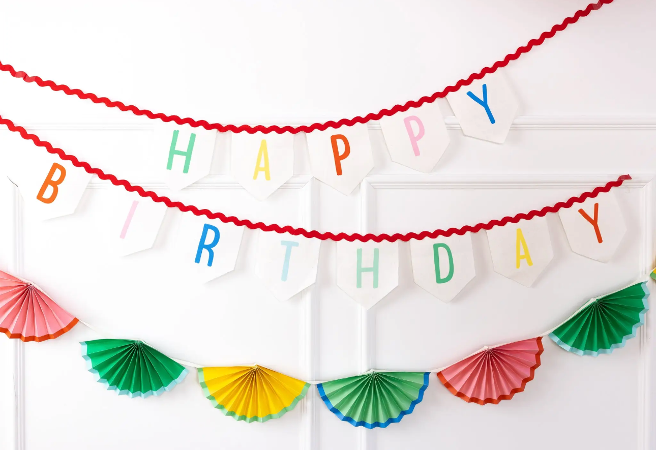 Happy Birthday Felt Banner