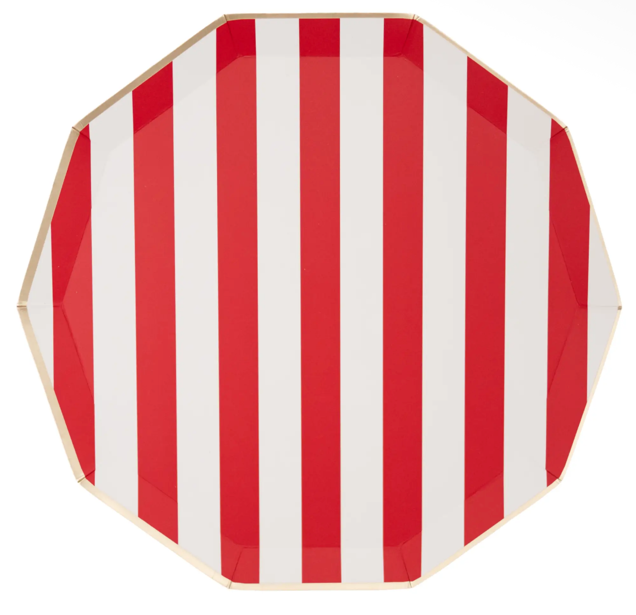 Red Stripe Plates