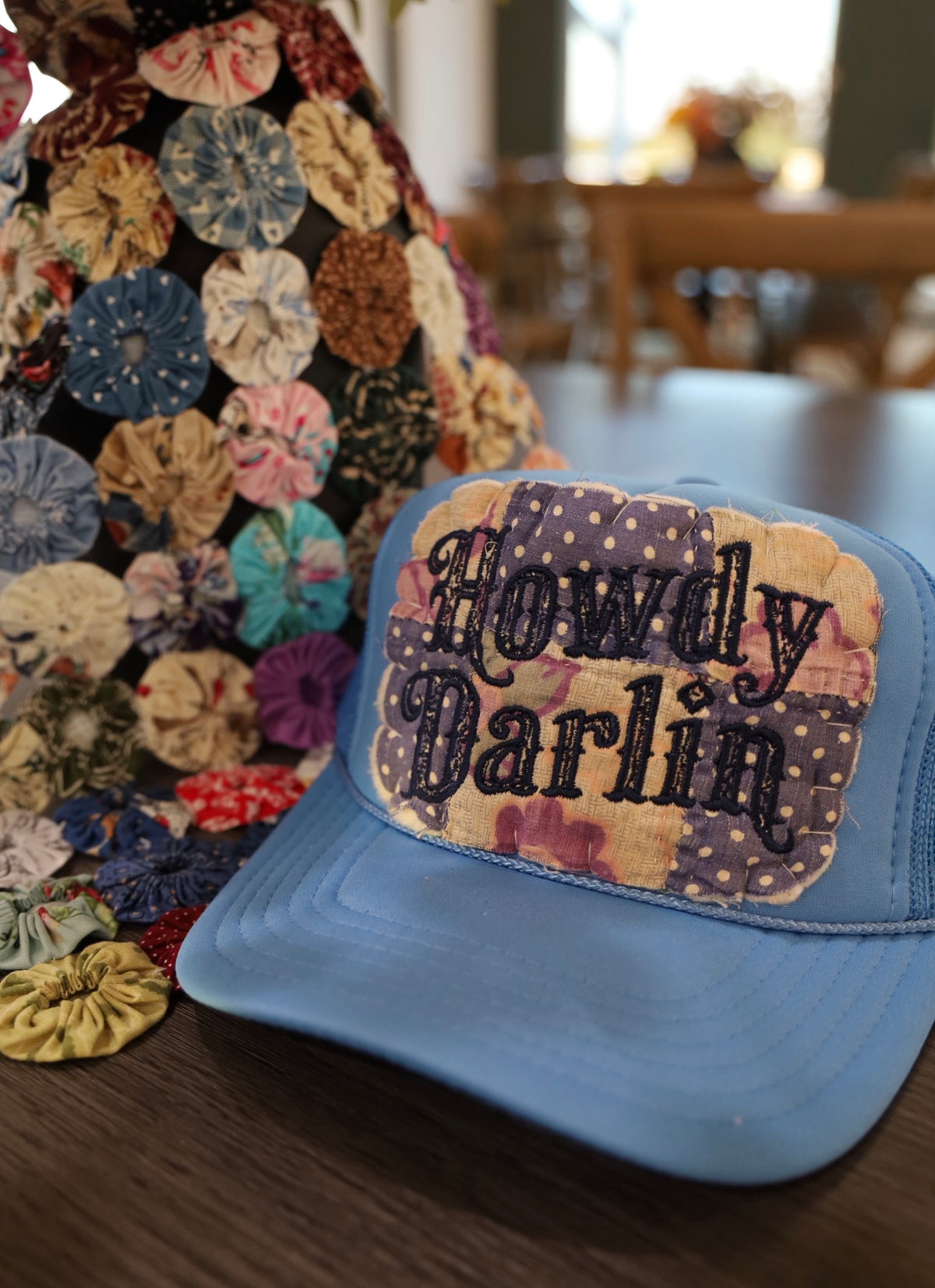 Vintage Howdy Darlin’ Trucker Hat Blue