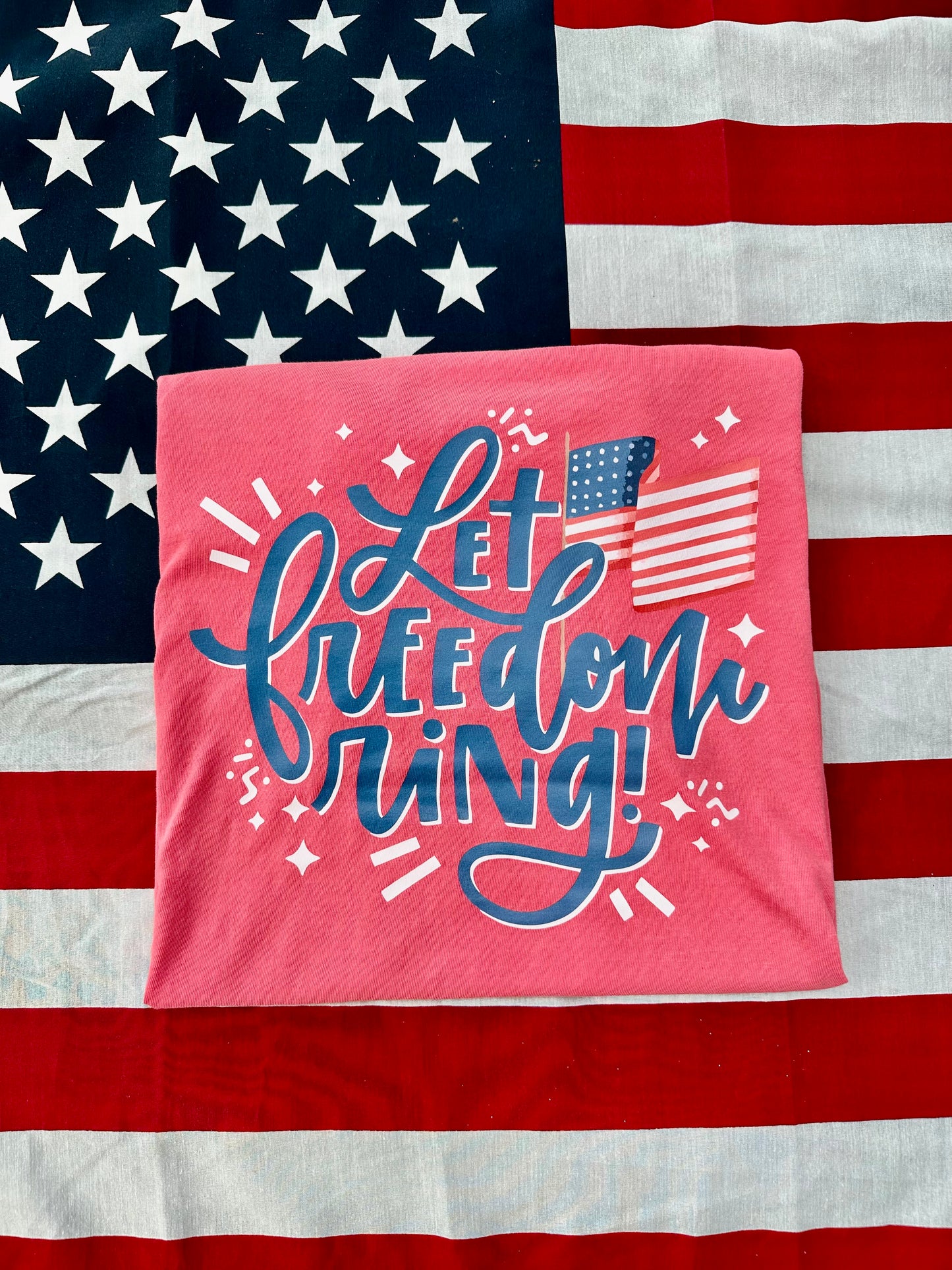 Let Freedom Ring T-shirt Red