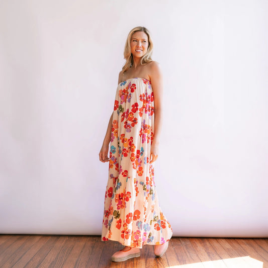 Rainbow Flower Dress