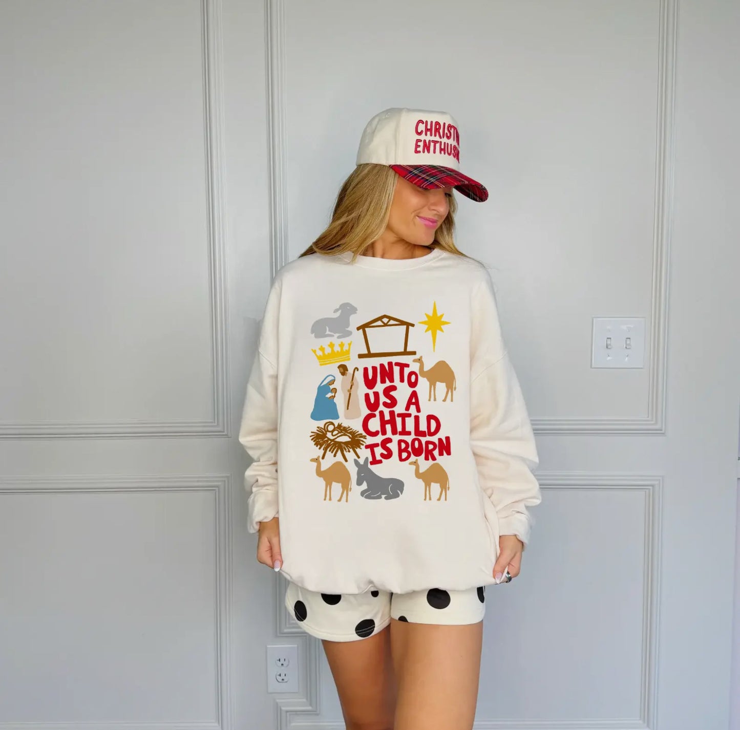 Unto Us A Child Is Born Sweatshirt