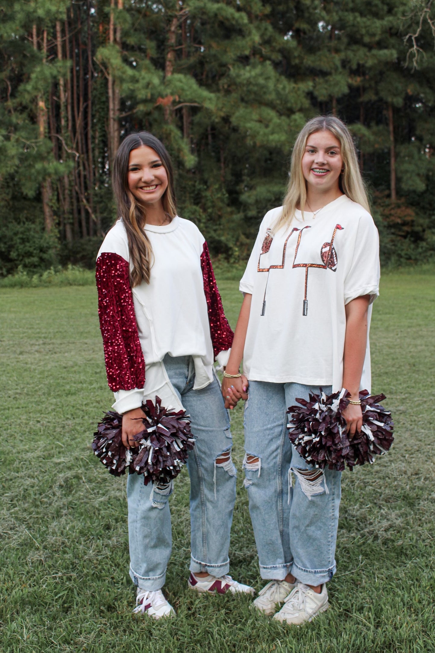 Contrast Sleeve Loose Fit Pull Over