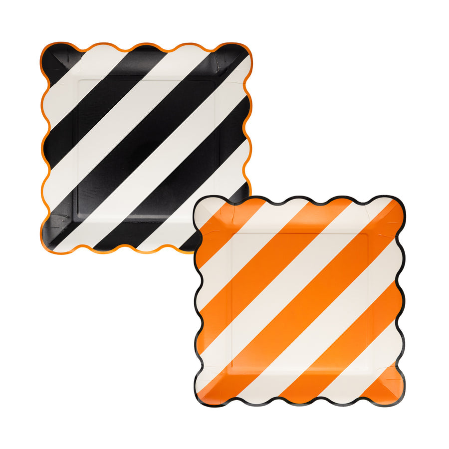 Striped 10” Paper Plate Set