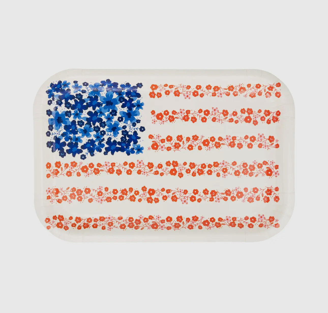 Floral Flag Plate