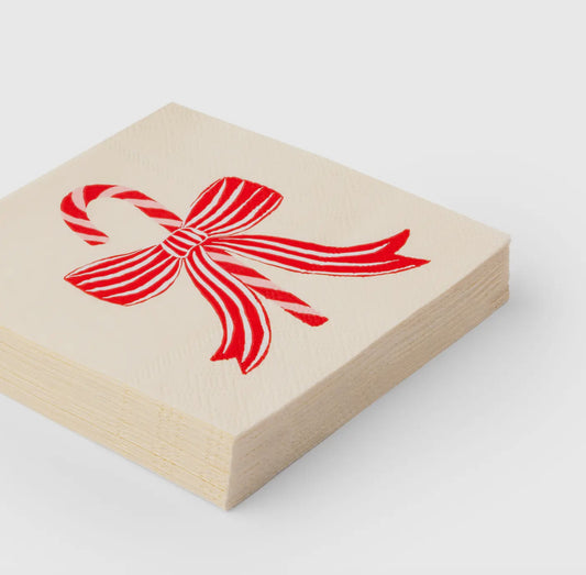 Peppermint Bow Cocktail Napkin