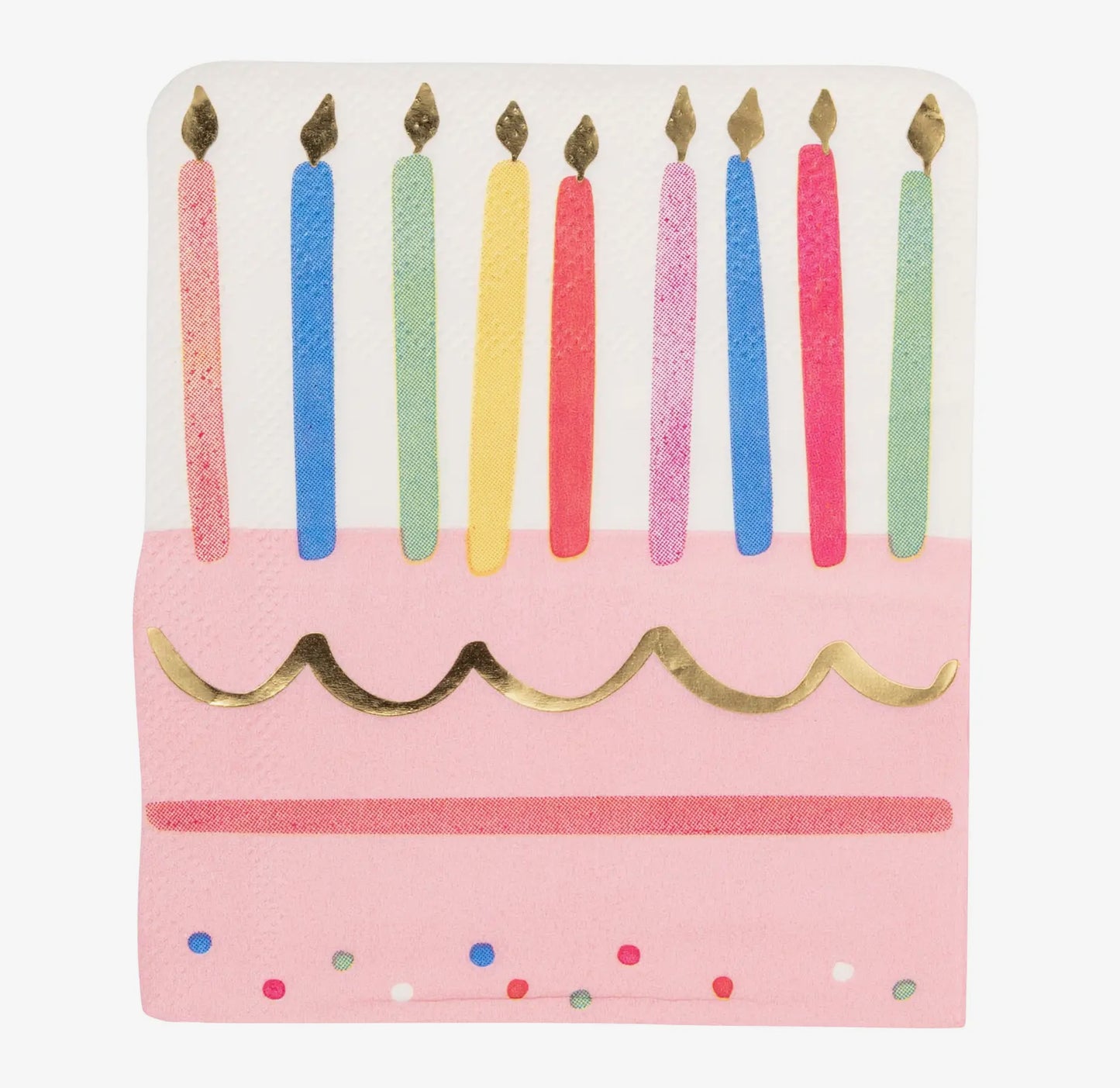 Cake & Candles Cocktail Napkin