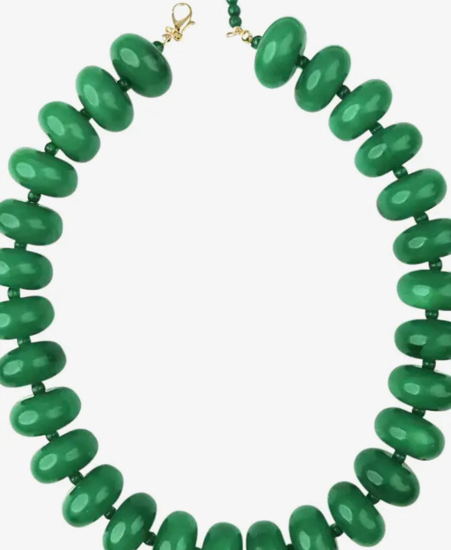 Chunky Green Beaded Necklace