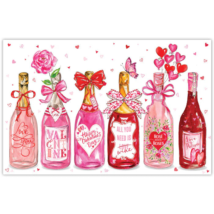 Valentine Bottles Placemats