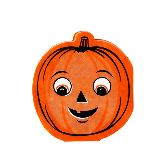 Vintage Halloween Pumpkin Cocktail Napkin Set