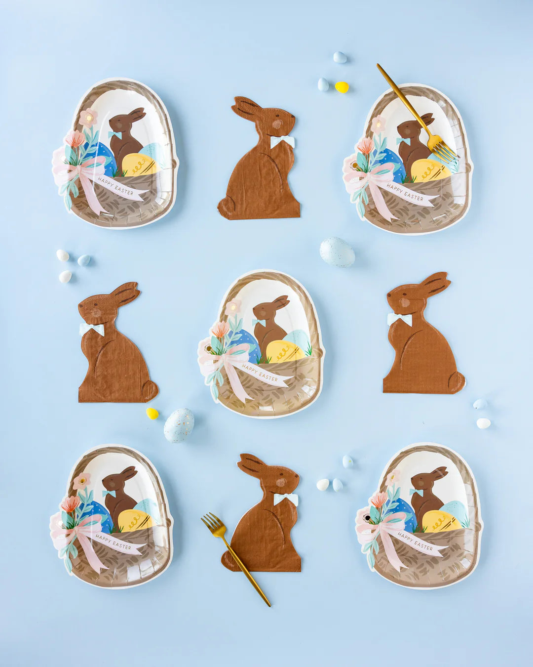 Easter Basket Shaped Paper Plate