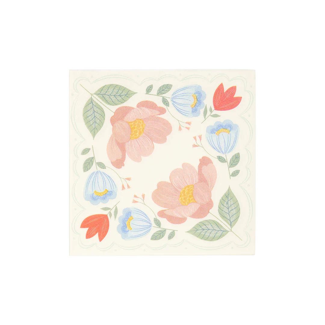 Floral Corner Napkins