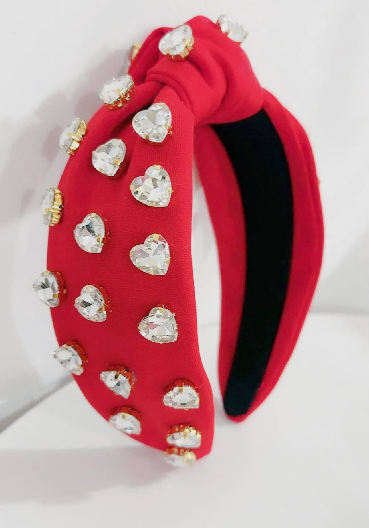 Red with Gem Heart Headband