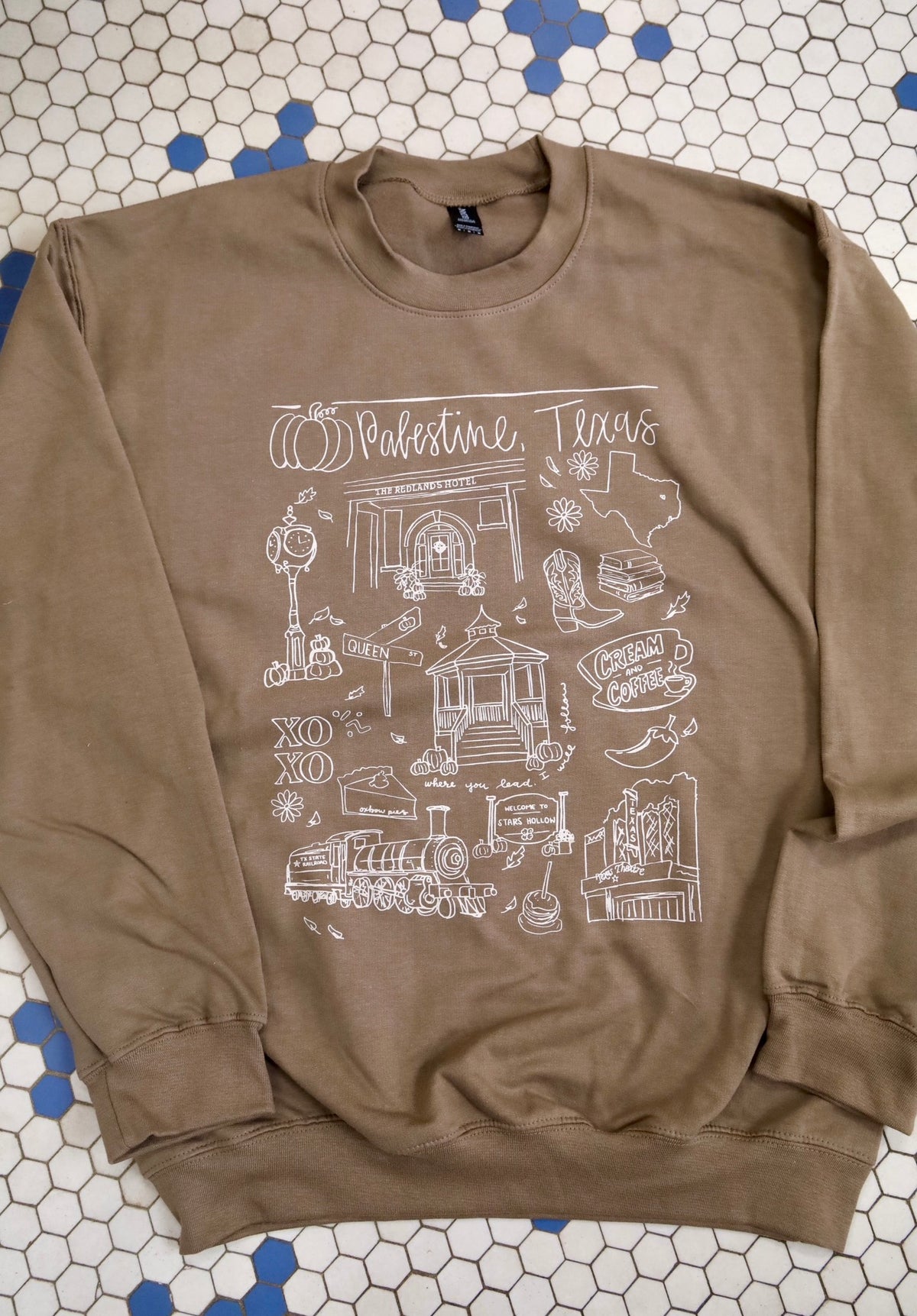 Stars Hollow Palestine Doodle Sweatshirt