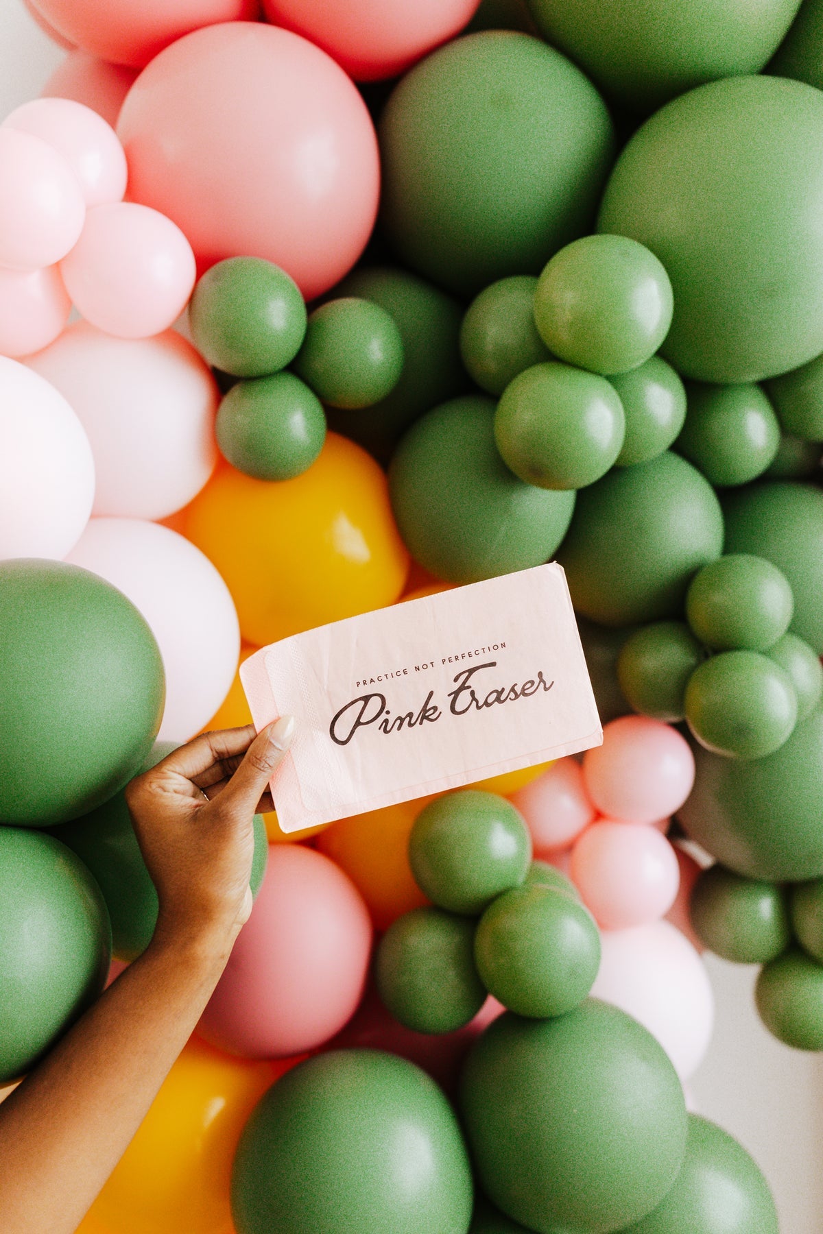 Pink Eraser Napkin