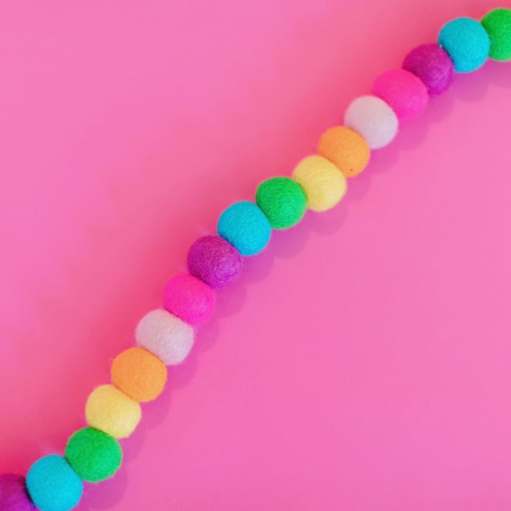 Rainbow Ball Garland