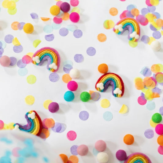 Rainbow Felt Garland