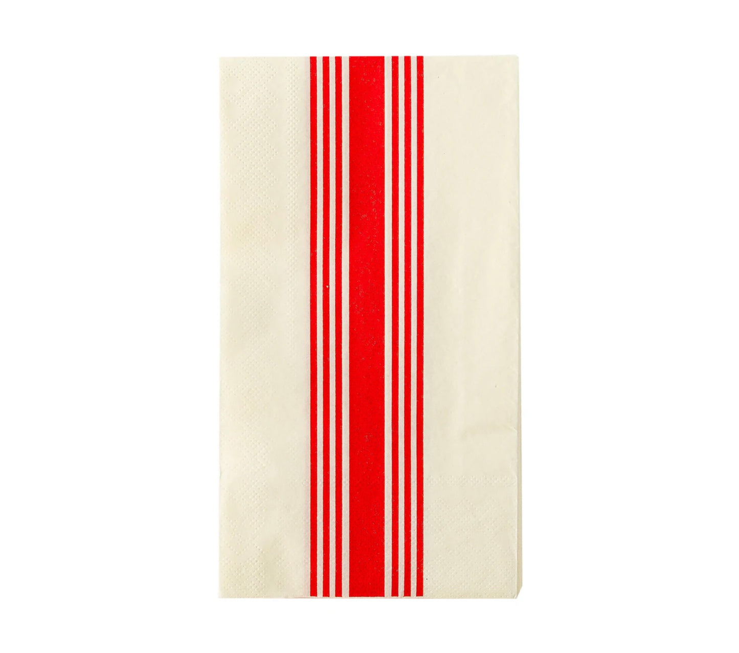 Red Stripe Paper Guest Towel