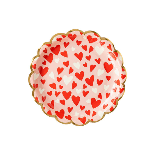Valentine Heart Scatter Scalloped Plate