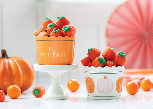 Pink/Orange Pumpkin Food Cups