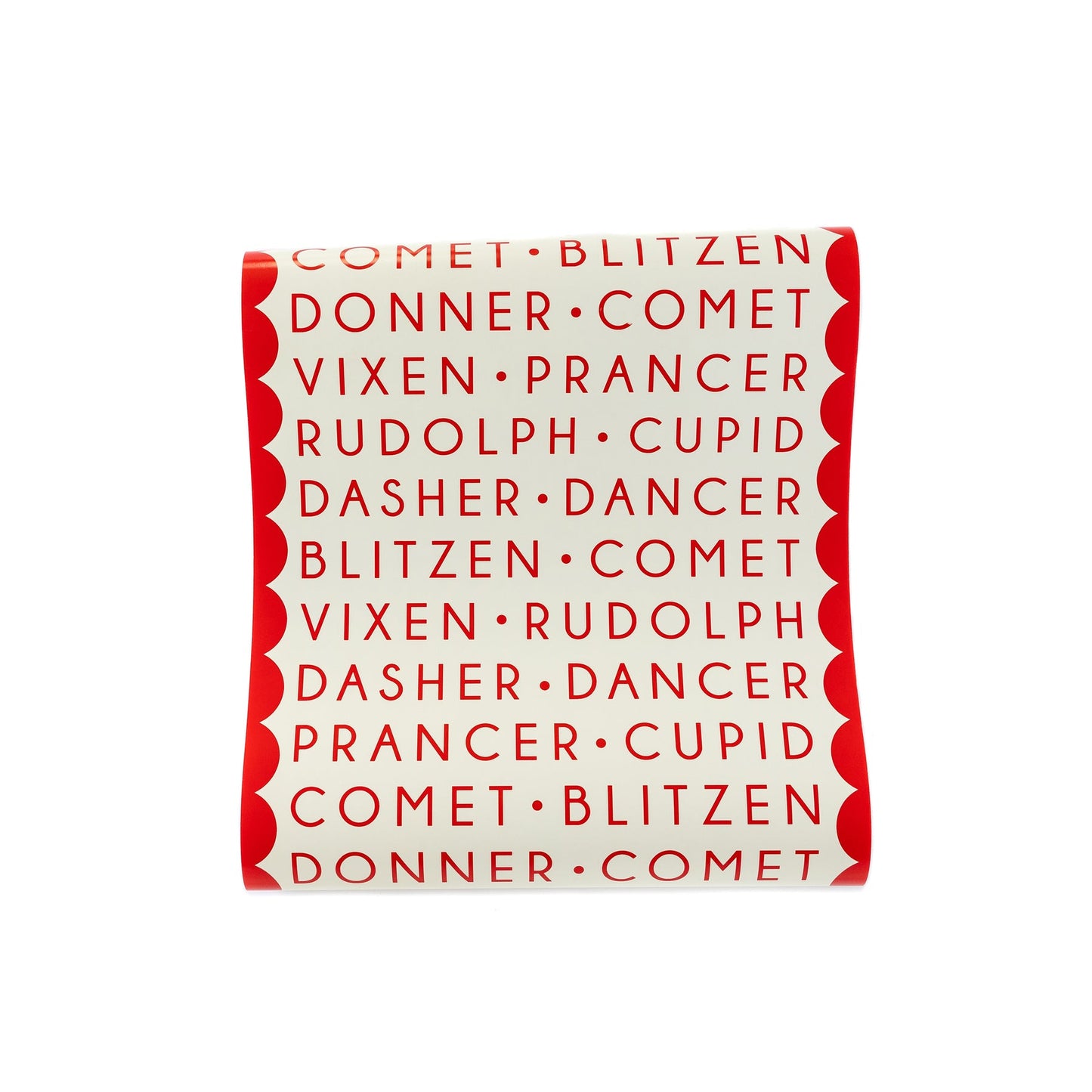 Reindeer Names Paper Table Runner