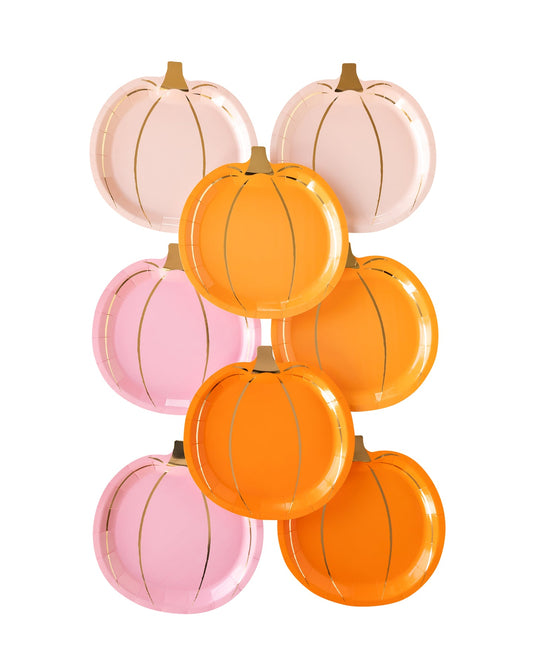 Modern Pumpkin Plate Set