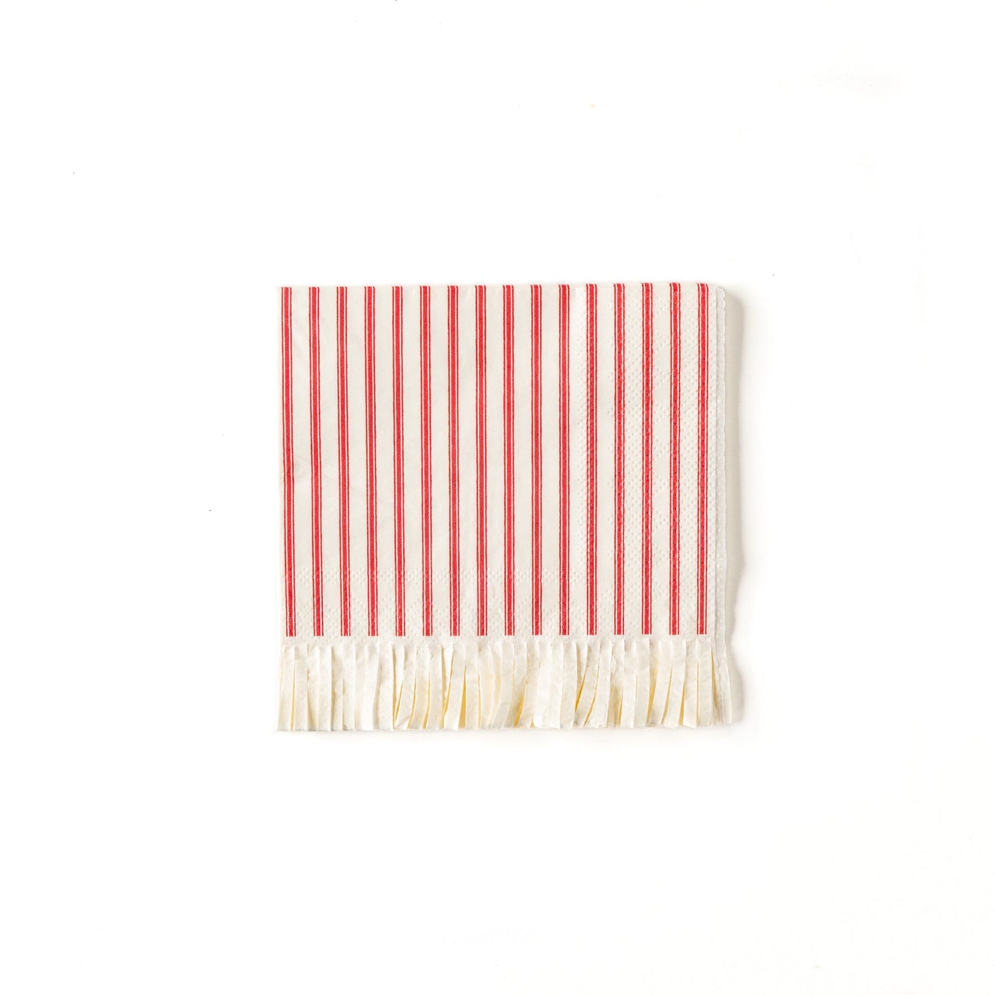 Red Fringe Cocktail Napkin
