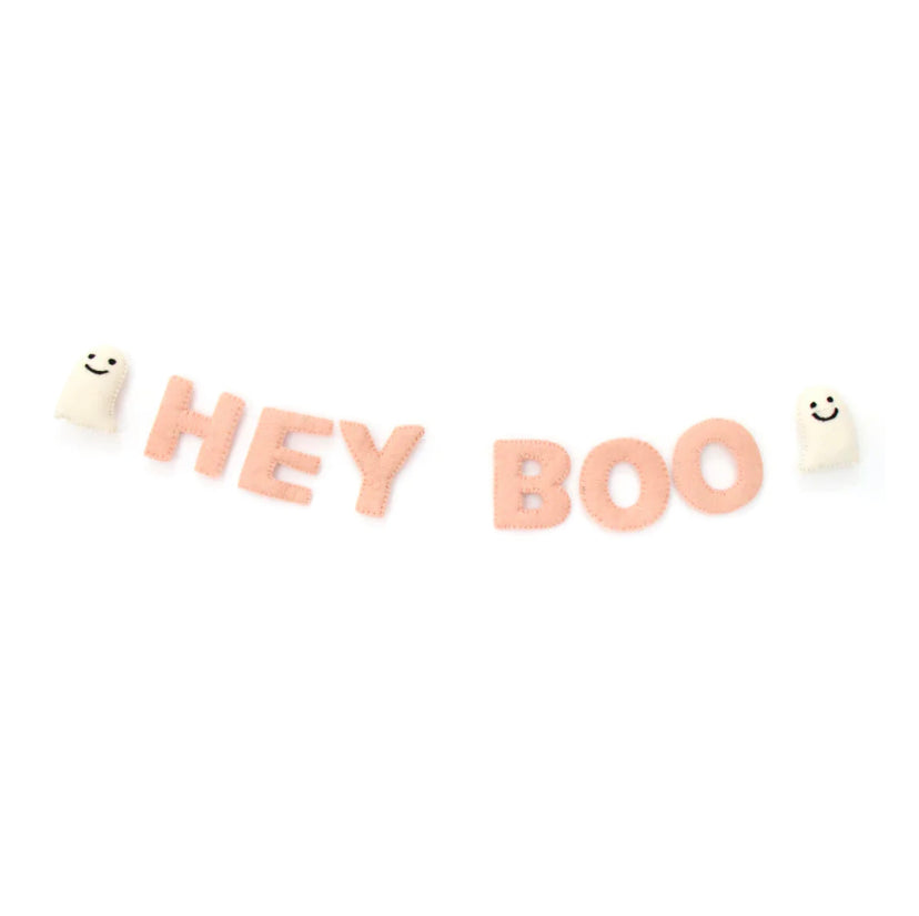 Hey Boo Felt Garland