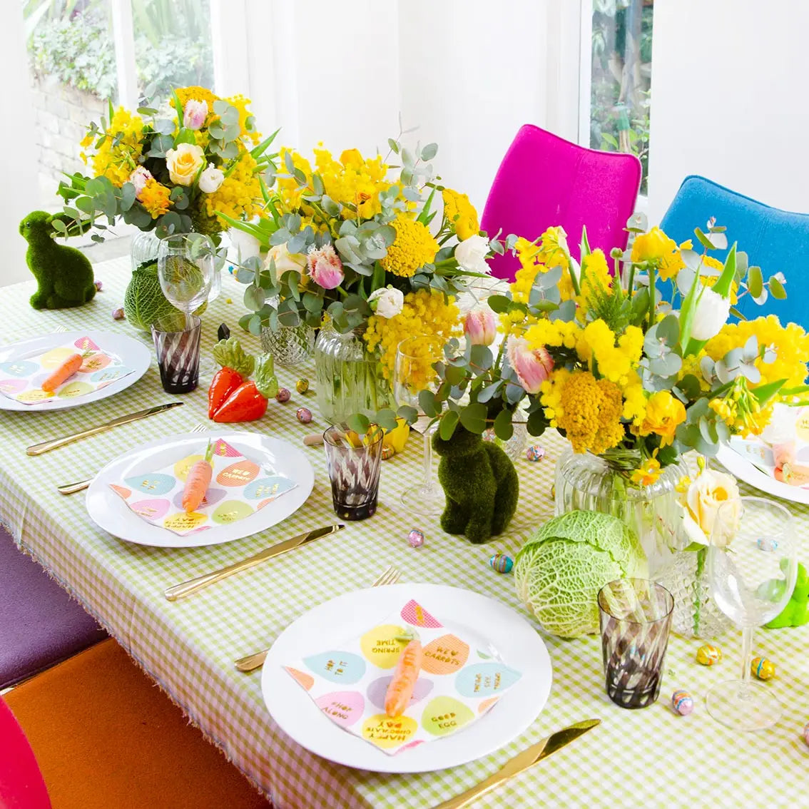 Grass Bunny Easter Decor