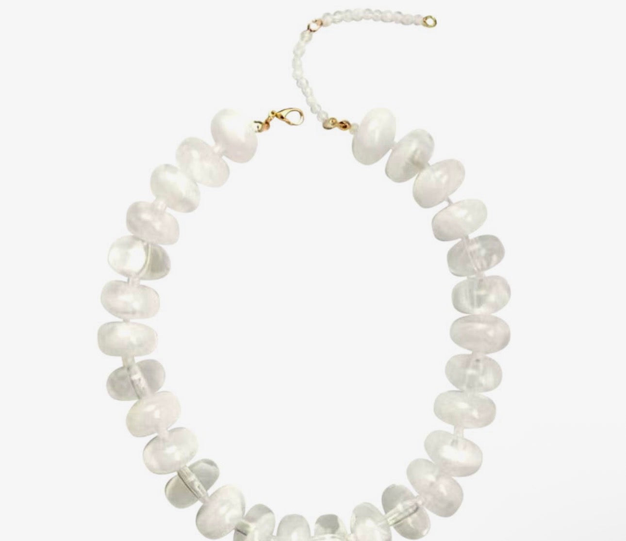Clear Beaded Necklace