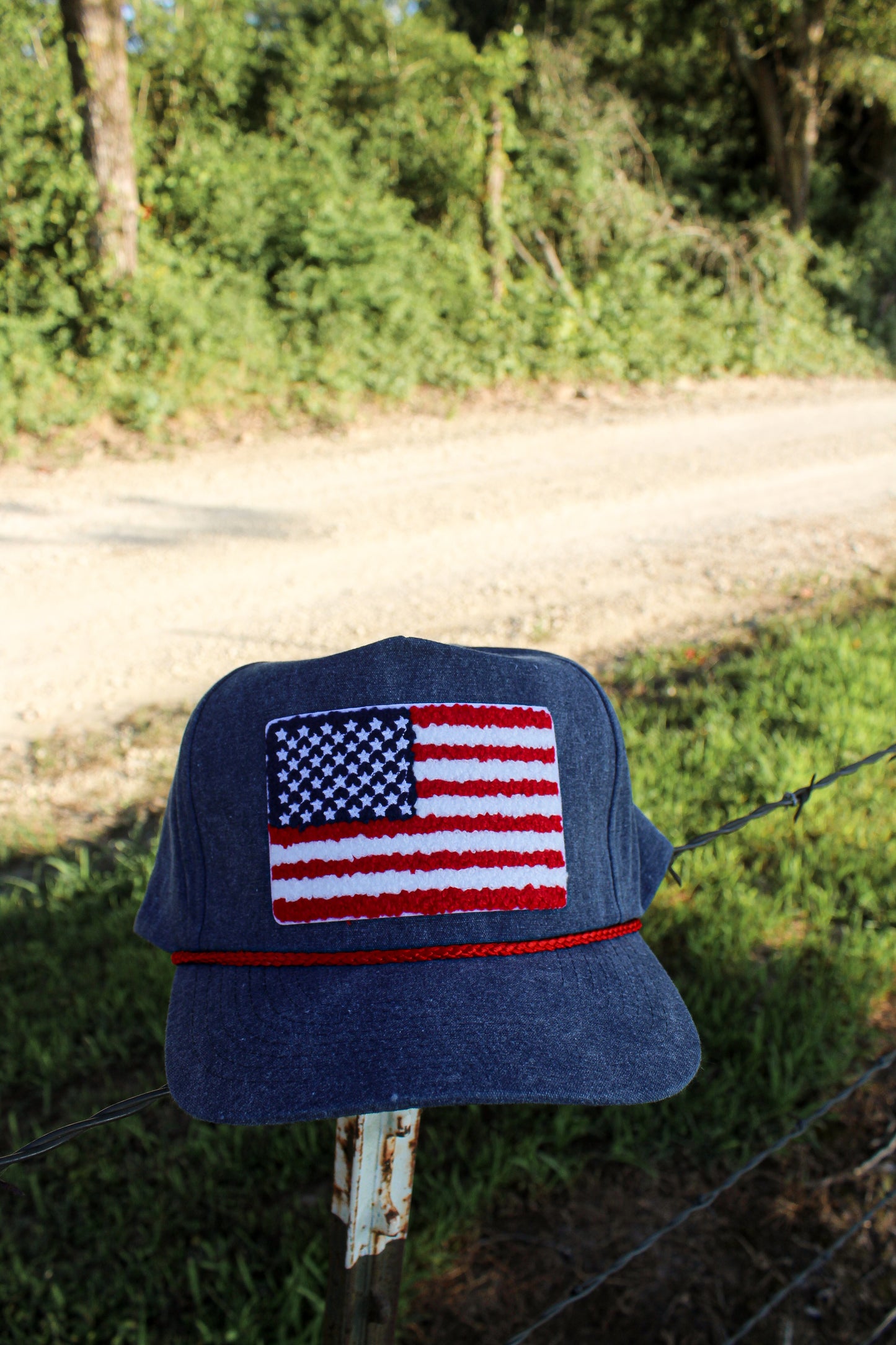 USA Flag Rope Hat