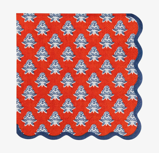 Floral Paper Cocktail Napkin