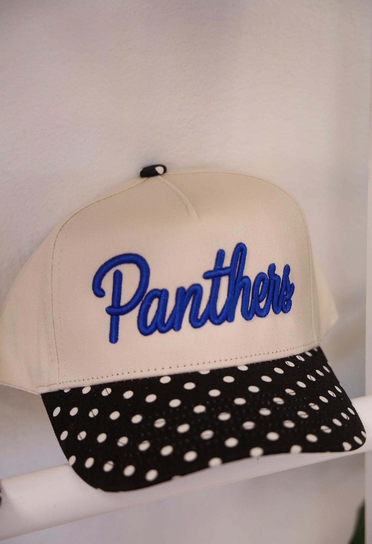 Mascot Polka Dot Embroidered Trucker Hat