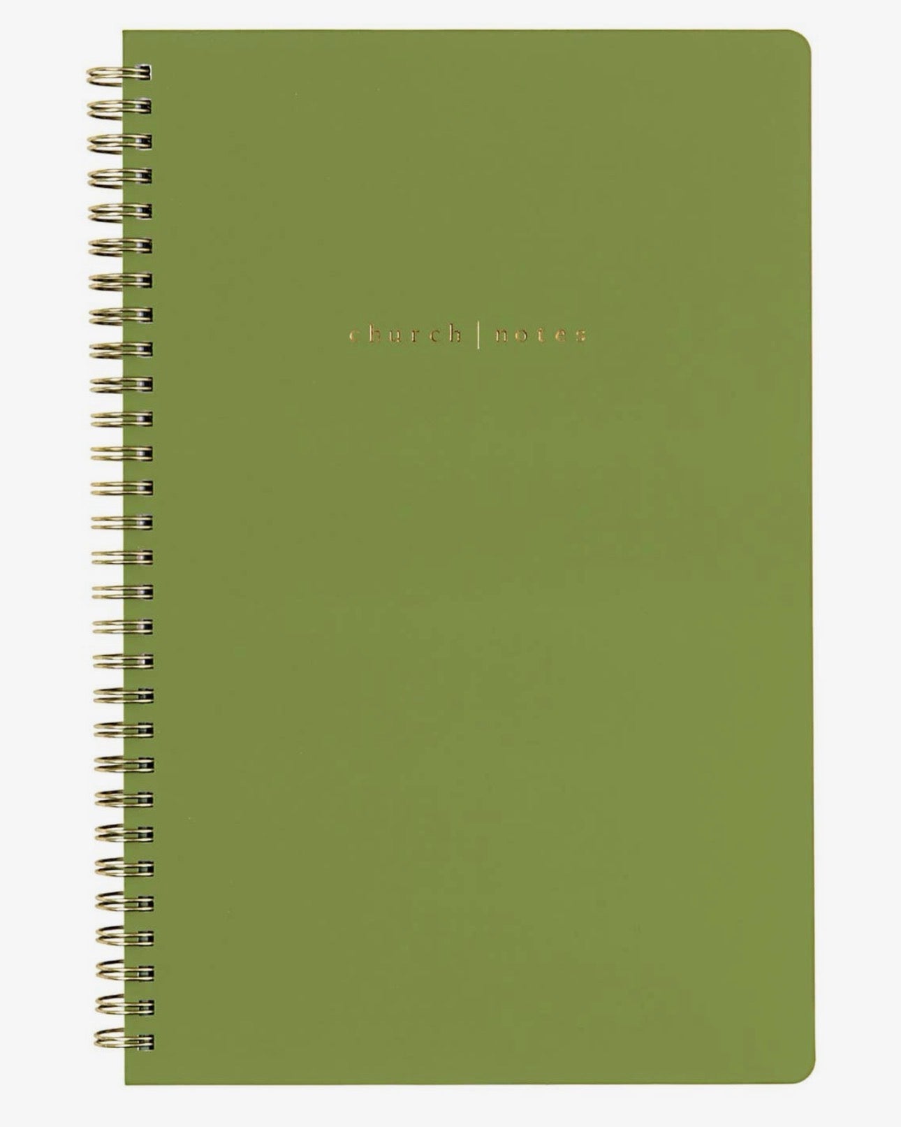 Olive Green Church Notes Bible Study Notebook