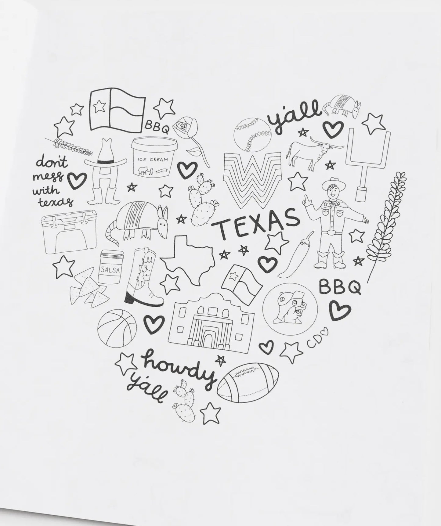 Texas Forever Western Coloring Book