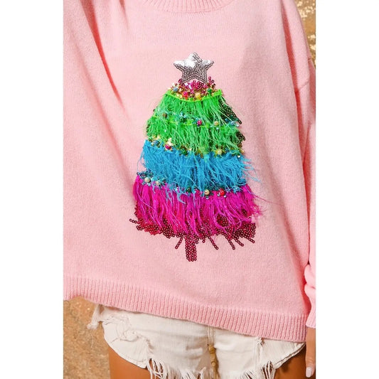 Christmas Tree Sweater Top