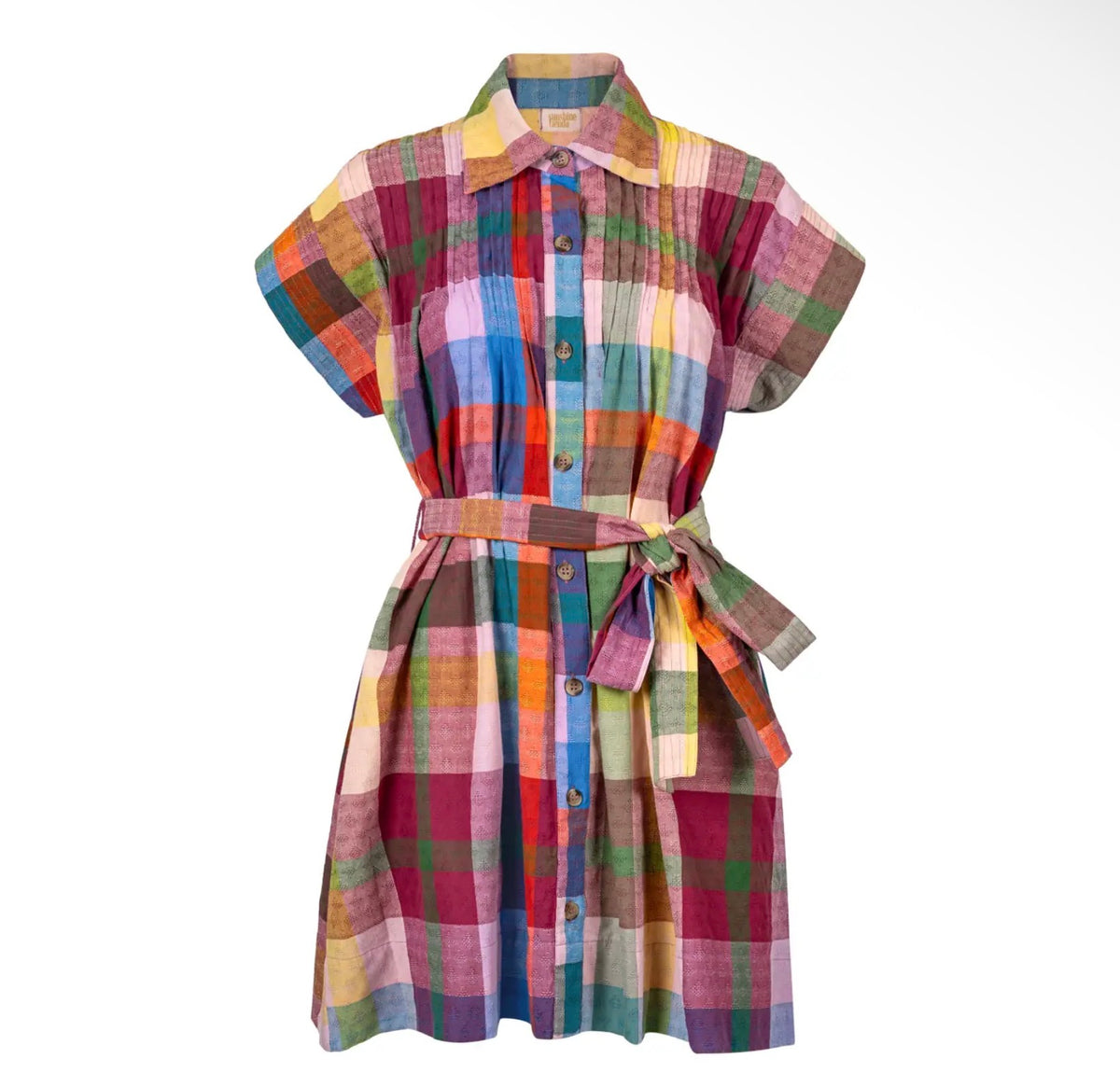 Harbor Plaid Colorful Short Dress