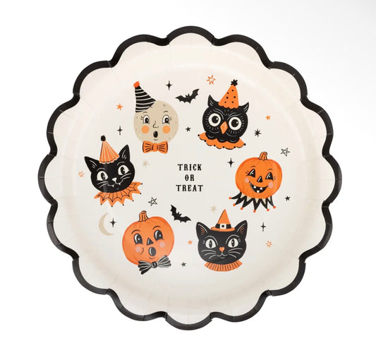 Vintage Halloween Character Plate