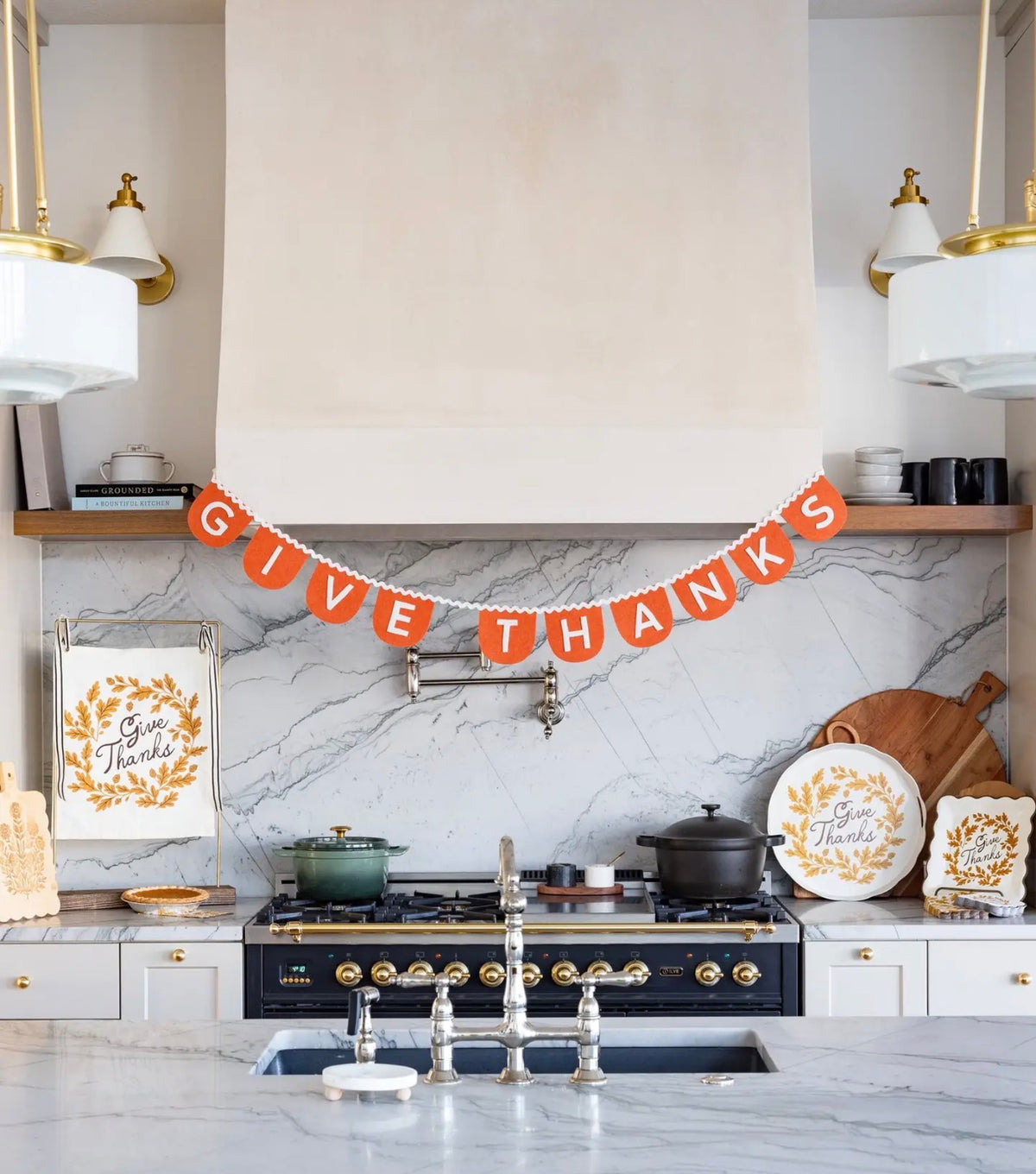 Give Thanks Felt Banner
